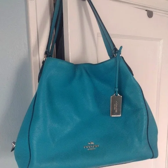 Coach Edie 31 Shoulder Bag Pebble Leather - Picture 14 of 16